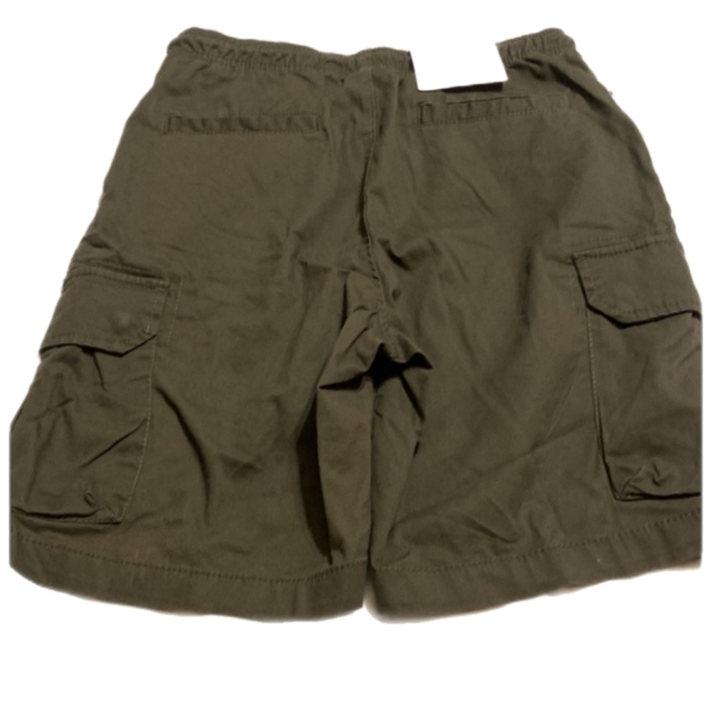 Good Fellow olive green boys cargo shorts 6 pocket size XS